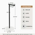 thumbnail image 6 of KES Black Marble Toilet Paper Holder, 18/8 Stainless Steel, 1 Count, 6 of 12