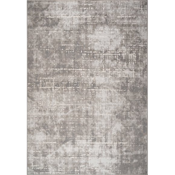 LaDole Rugs Tapis Gris Ivoire Texturé Moderne Rustique / Grand Tapis pour Salon, Chambre, Cuisine, Salle à Manger, Décor de Plancher de Bureau à Domicile