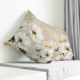 thumbnail image 3 of White Peony Pillow Covers 26x26 Inch Decorative Throw Pillow Cover, Retro Floral Butterfly Botanical Farmhouse Beige Sofa Pillowcases Accent Cushion Case Home Decor Bedroom Living Room, 3 of 6
