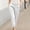 ☁375-White, variant on Xuyuer Womens Casual Cotton Tapered Capri Cargo Pants Loose Elastic Waist Ankle Cropped Trouser with Pockets