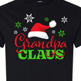 thumbnail image 4 of Inktastic Grandpa Claus with Christmas Santa Hat and Snowflakes T-Shirt, 4 of 5