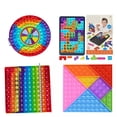 thumbnail image 3 of Juego de mesa de rompecabezas de empuje, juego de bloques de construcción de rompecabezas, bloques Fidget, juguetes, juego de bloques de construcción de burbujas de empuje, estándares líderes en la industria, 3 of 7