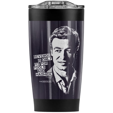 The Mentalist/Revenge Stainless Steel Tumbler 20 oz Coffee Travel Mug/Cup Vacuum Insulated & Double Wall with Leakproof Sliding Lid | Great for Hot Drinks and Cold Beverages
