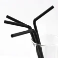 thumbnail image 2 of 100 pajitas de plástico negras desechables Rietjes de 21 cm de largo, flexibles, para cócteles, accesorios para bebidas de cocina, 2 of 6