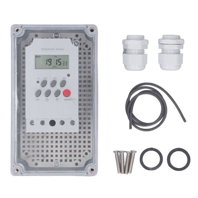 Temporizador de bomba de piscina Nikou digital A prueba de agua 110 V