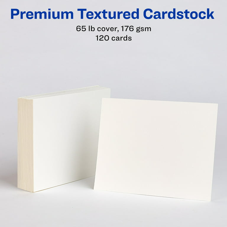 White 3-Up 3.5 x 5.5 Perforated Postcard and Index Card Stock (150 Cards)