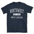 thumbnail image 1 of Northwest North Carolina Classic Established Men's Cotton T-Shirt, 1 of 1