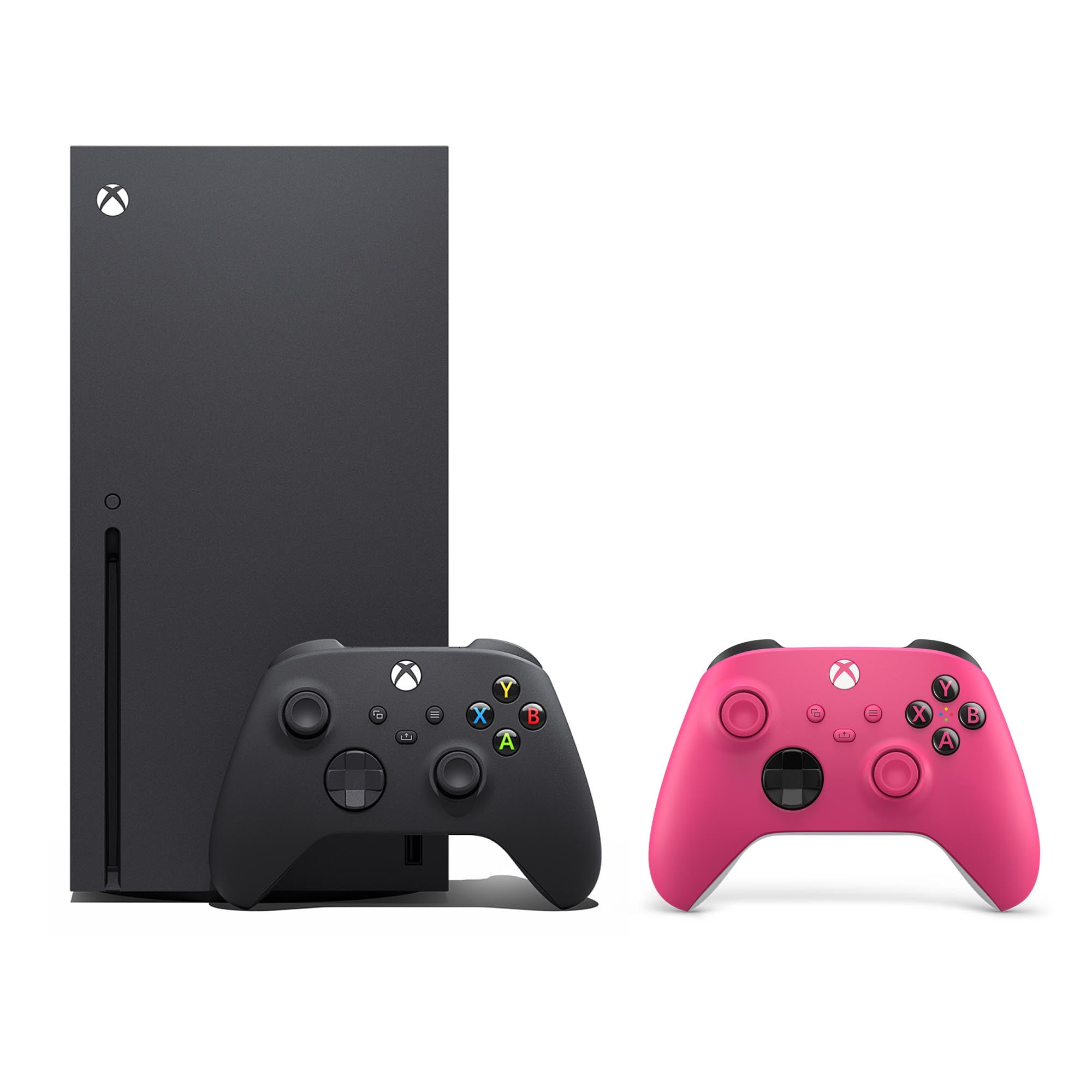 Xbox Series X - Gaming Console - 1TB SSD - Carbon Black PLUS Xbox Wireless Controller – Deep Pink for Xbox Series X|S, Xbox One, and Windows Devices