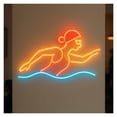 thumbnail image 2 of Letrero De Neón Para Natación, Luz LED Regulable Para Piscina, Ideal Para Escuelas De Natación, Clubes, Gimnasios Y Complejos Deportivos 45cm, 2 of 3