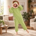 thumbnail image 4 of GOBWCOT Adult Big Mouth Monster Costume for Adults, Hooded Onesie Pajamas Loungewear for Halloween Cosplay Party Dress-Up, 4 of 8