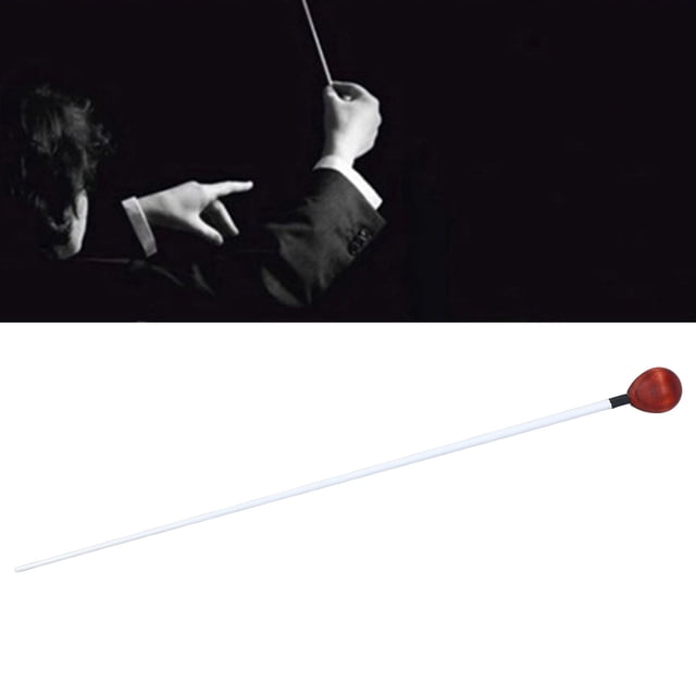 Bastón De Director De Música, De Caoba, Palo De Fibra De Vidrio, Agarre Cómodo, Adecuado Para Actuaciones De Música Coral
