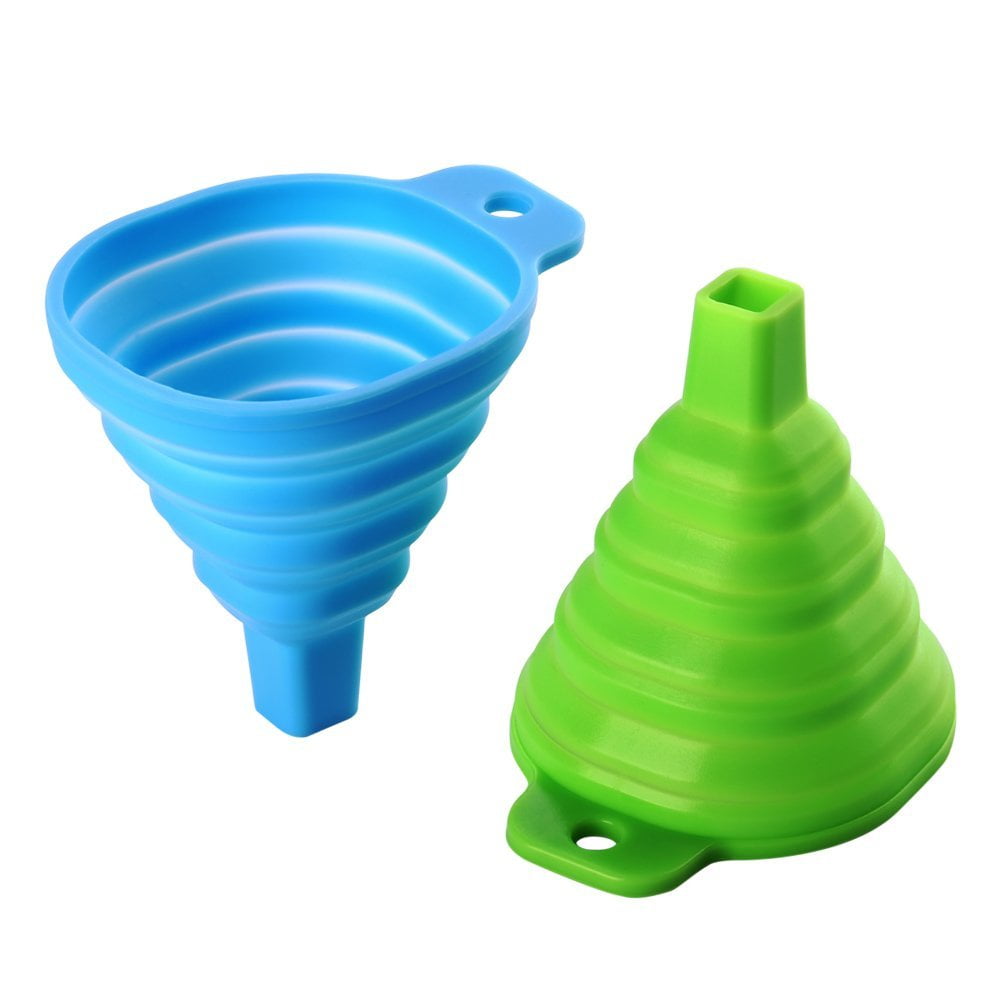 Silicone Collapsible Funnel Foldable Funnel for Liquid Transfer 100% ...