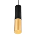 thumbnail image 5 of CWI Lighting Anem 1 Light Down Transitional Metal Mini Pendant in Black/Gold, 5 of 6