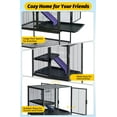 thumbnail image 4 of QinaQin Small Animal Cage, Multi Level Metal Habitat with Ramps, Shelves and Trays for Ferrets, Rabbits or Guinea Pigs, 4 of 8