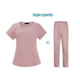thumbnail image 2 of LHVUOA Women's Scrubs Healthcare Sets, Soft Stretch Scrub Shirts., 2 of 4