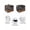 Black Dark Brown, variant on Thanksgiving Turkey Toaster Cover 2 Slice, Small Kitchen Appliance Covers, Fall Maple Leaf Black Toaster Oven Cover with Loop, Bread Machine Cover Polyester Dust Cover Protection