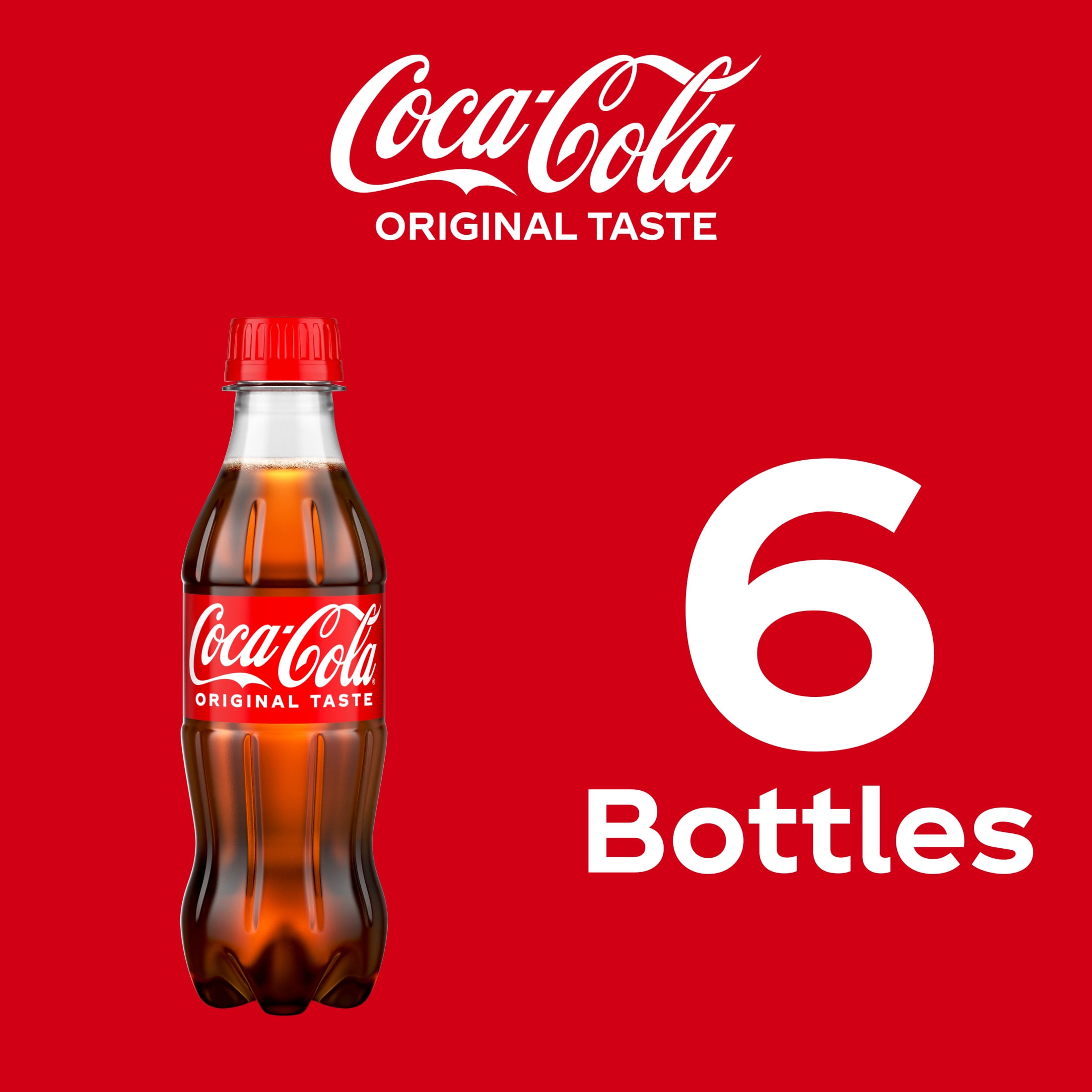 Coca-Cola Soda Pop Bottles, 8.55 fl oz, 6 Pack