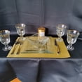 thumbnail image 3 of Classic Touch 14 K Rim Short Stem Crystal Clear Wine Glasses, 2 Set, 3 of 7