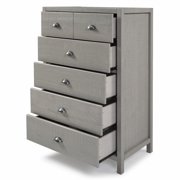 Camaflexi Hampton 33W Five Drawer Wood Chest in Dritfwood Finish