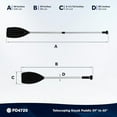 thumbnail image 6 of Five Oceans 4-Feet Canoe Paddle - Boat Paddle, T-Handle Oar Paddle for Canoe, Kayak and Small Boats Corrosion-Resistant Floating Boat Paddles Marine-Grade Aluminum Heavy-Duty Shaft, 6 of 7