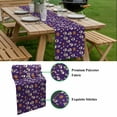 thumbnail image 5 of Halloween Horror Skull Table Runner - 108 Inch Long, Kitchen Dining Table Runner Dresser Scarves, Pumpkins Bats Purple Farmhouse Decor for Coffee Tables Wedding Party Banquet, 5 of 8