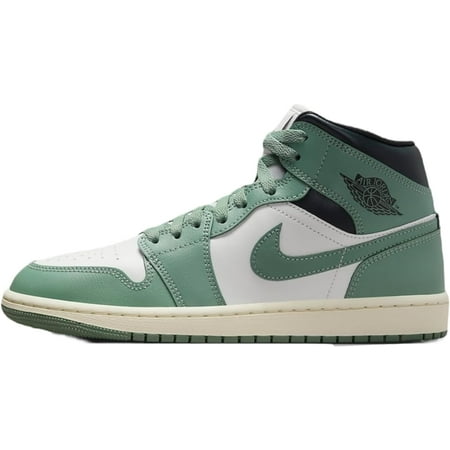 Nike Air Jordan 1 Mid Sail/Jade Smoke-Anthracite BQ6472-130 Women's Size 5