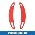 thumbnail image 6 of Unique Bargains Steering Wheel Shift Paddle Cover Shifter Extension for Porsche Cayenne 2010-2021 Aluminum Alloy (Set of 2) Red, 6 of 7