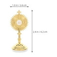 thumbnail image 4 of 6 estatuas de cruz católica - Crucifijo de pie de metal de Jesús para decoración del hogar, decoración religiosa de mesa, cruz cristiana espiritual para sala de estar, iglesia, 4 of 7