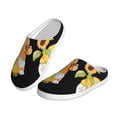 thumbnail image 2 of Fotbe Hello Spring Sunflower Gnomes Pattern Women's Fuzzy Curly Fur Memory Foam Loafer Slippers Indoor Outdoor Slippers Winter Home Shoes-37/38, 2 of 7
