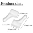thumbnail image 3 of Flexible Silicone Glasses Ear Grips, Anti-Slip Eyeglass Ear Grips, Non‑Slip Eyewear Retainer Hooks, Comfort Ear Sleeve Accessories to Prevent Spectacles from Slipping 1Pair (Medium Size), 3 of 5
