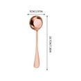 thumbnail image 3 of VQPeo Stainless Steel 304 Flat Spoon, Round Tipped Soup Spoon, Table Spoon for Kitchen & Dining Use, 3 of 4