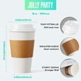 thumbnail image 2 of Vasos de café desechables de papel de 16 oz [paquete de 100] JOLLY PARTY, 2 of 7