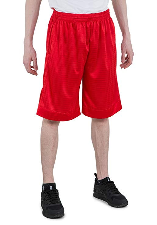 Mens red sales basketball shorts