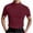 Wine, variant on Workout Shirts for Men Gym,Men's Mock Turtleneck Sweater Short Sleeve Casual Basic Tops Ribbed Knit Pullover Solid Tee