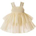 thumbnail image 2 of Baby Girls Snow Flowere Princess Romper w/Headband Halloween Birthday Outfits for 6-9M, 2 of 8