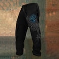 thumbnail image 2 of Men's Plus Size Drawstring Waist Sweatpants Casual Graphic Printed Streetwear Casual Baggy Joggers Black1 M, 2 of 3