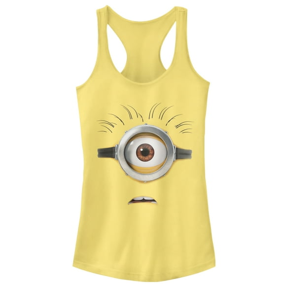 Junior's Despicable Me Minion Costume Racerback Tank Top Banana Small