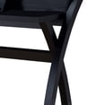 thumbnail image 2 of Multifunctional Wooden Desk with Electric Outlet and Trestle Base, Black - Saltoro Sherpi, 2 of 4