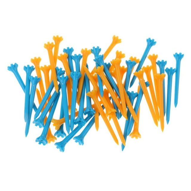 Xingzhi Professional Grade Plastic for Golf Tees in Assorted Colors Pack of 50 Style A 1 Pc