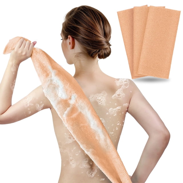 Toallita exfoliante corporal ARCH&M, paquete de 3 (melocotón x 3)