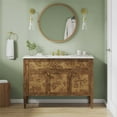 thumbnail image 2 of Modway Elysian 48" Single Sink Wood Bathroom Vanity in White/Brown, 2 of 17