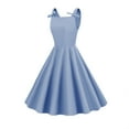 thumbnail image 2 of XFLWAM Women's 1950's Vintage Dresses Party Cocktail Dress Sleeveless A-Line Audrey Hepburn Swing Tea Dress Vintage Party Dress, 2 of 7