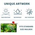 thumbnail image 4 of Happy St Patricks Day Mailbox Cover Magnetic Standard Size 25.5" X 21" Shamrock Clovers Rainbow Green Hat Mailbox Covers Magnetic Mailbox Covers Post Letter Box Cover for Outdoor Decor, 4 of 6