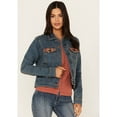 thumbnail image 3 of Idyllwind Women's Capri Beaded Back Denim Trucker Jacket Medium Wash X-  US, 3 of 3
