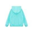 thumbnail image 4 of YONGHS Kids Girls Cartoon Horse Printed Hoodie Sweatshirt Long Sleeve Athletic Jumper Pullover Top Blue Green 8, 4 of 6
