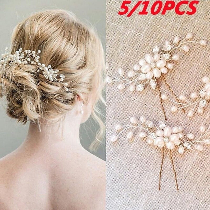 5/10x Wave U Shaped Hair Pins Hair Clips Bridal Women Girl Hair Styling Tool 
