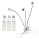 thumbnail image 1 of Luz LED E27 para cultivo de plantas de interior, 3 cabezales, 75W, USB, lámpara de espectro completo, luces para plantas con cuello de cisne, 1 of 8