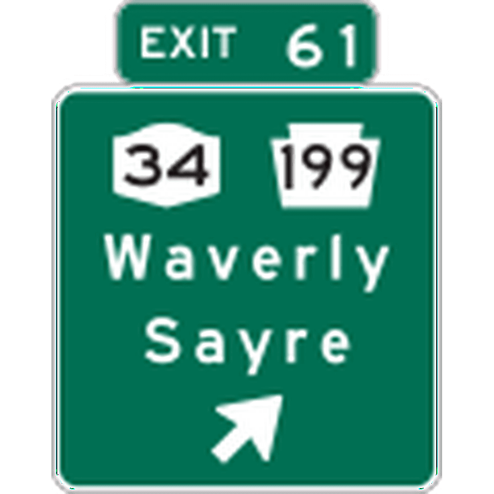 Exit Highway Road Signs