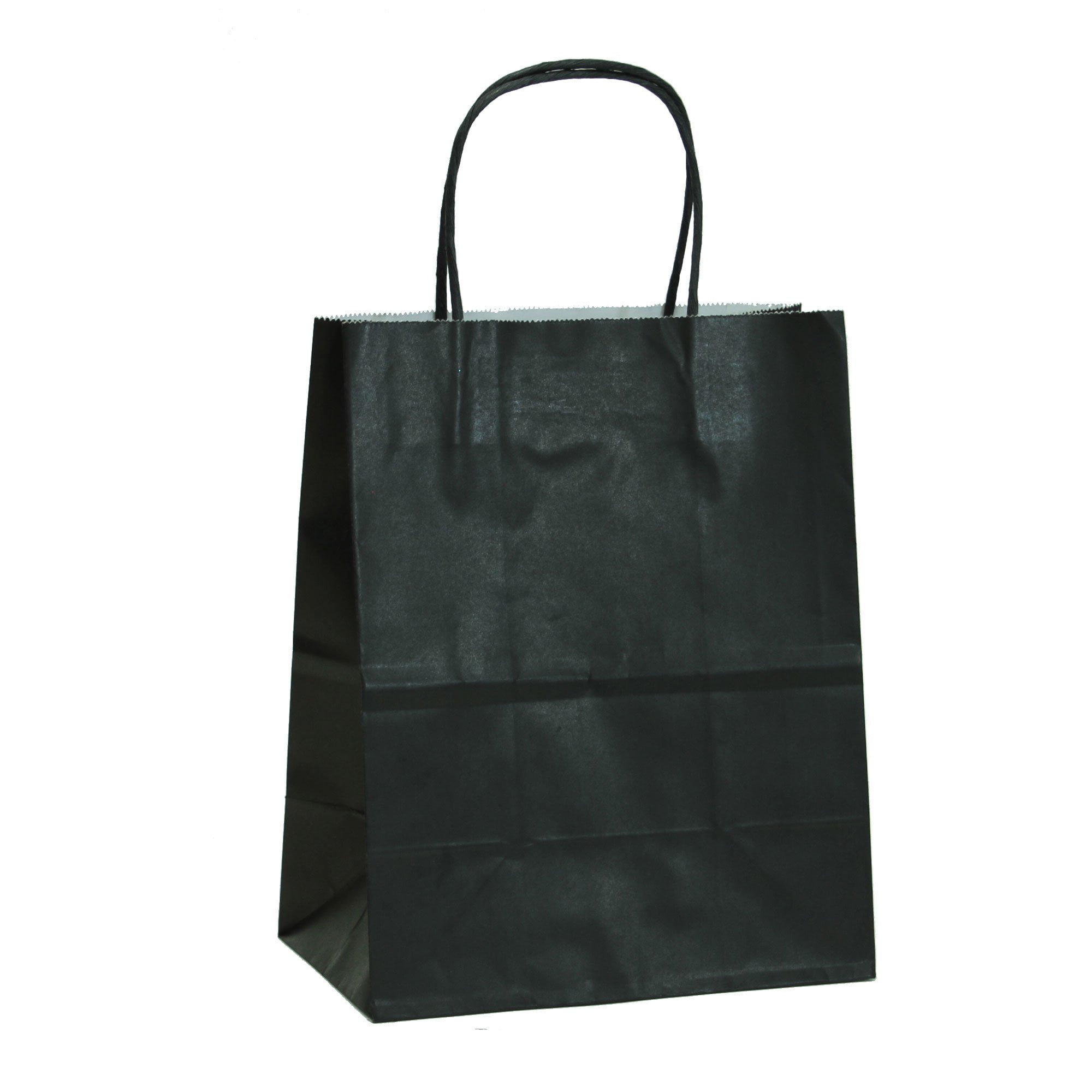 12 CT Medium Black Kraft Bags, Kraft Gift Bag, Sturdy and Thicker Paper