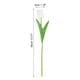 thumbnail image 2 of Uxcell 24Pcs Tulipanes Falsos Artificiales, Tulipanes Artificiales de PU con Tacto Real y Tallos, Blancos, 2 of 6
